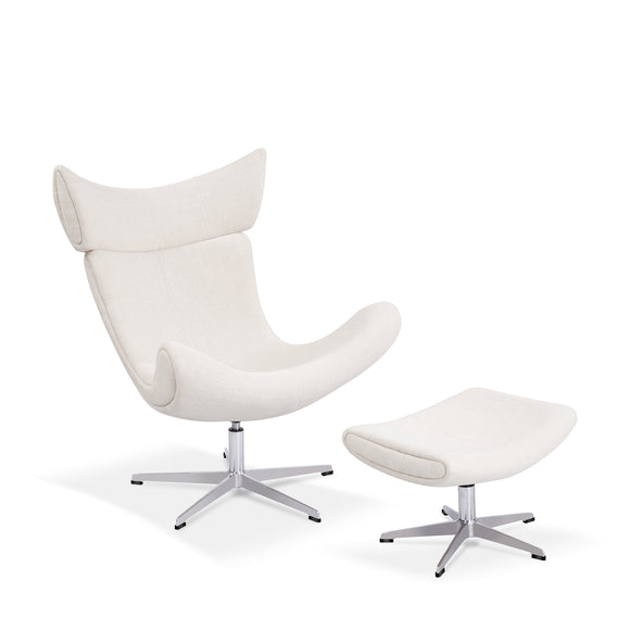 that's living xavier beige swivel chair & ottoman chairs