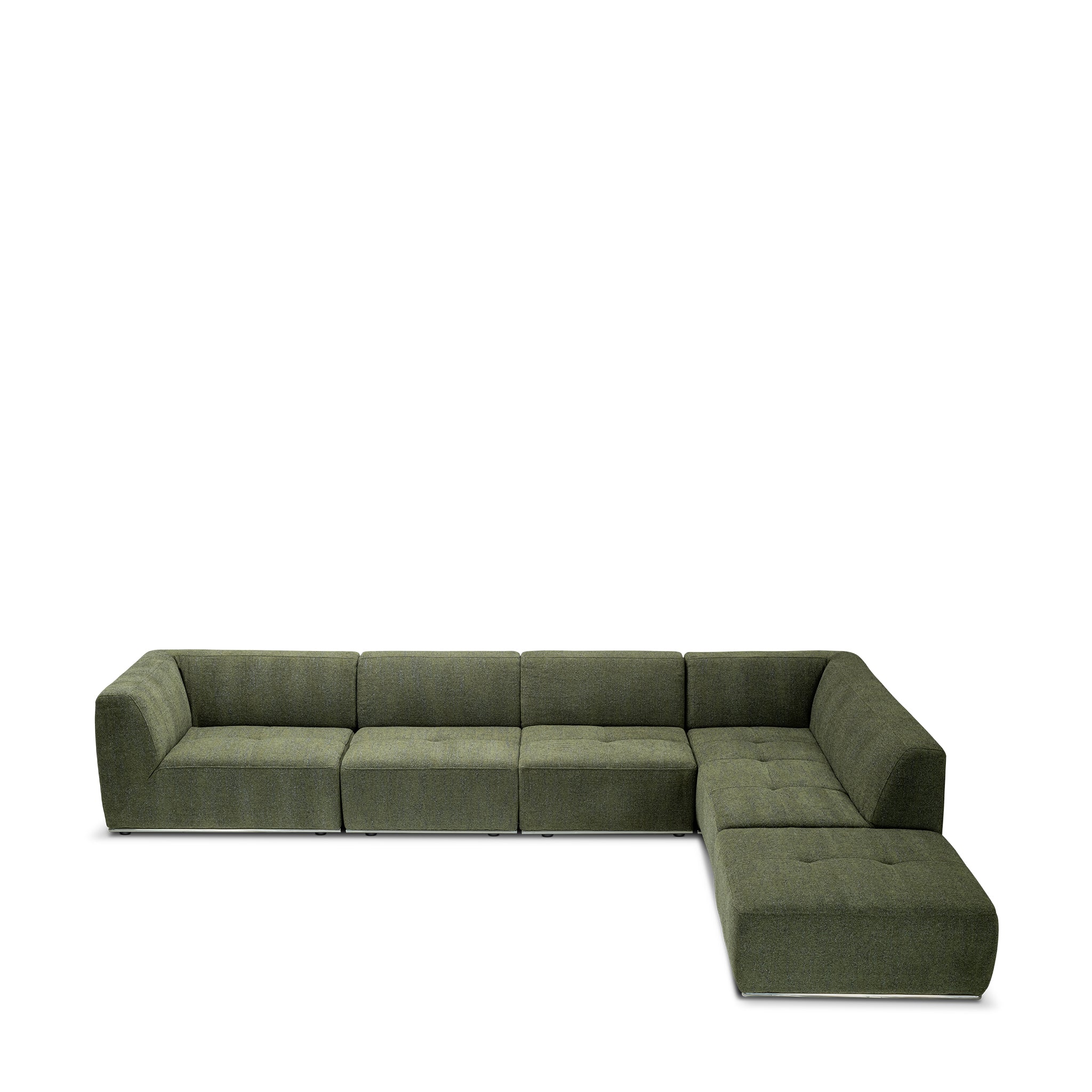 that's living new frontier moss right arm long lounge composition sectionals
