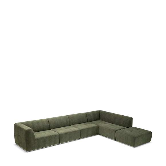 that's living new frontier moss right arm long lounge composition sectionals