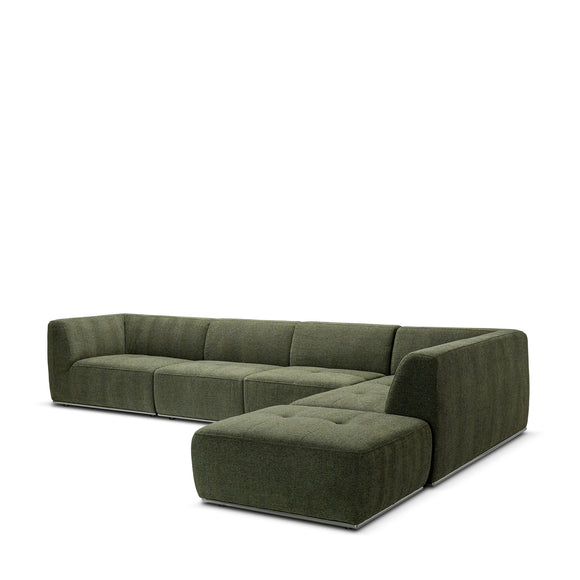 that's living new frontier moss right arm long lounge composition sectionals