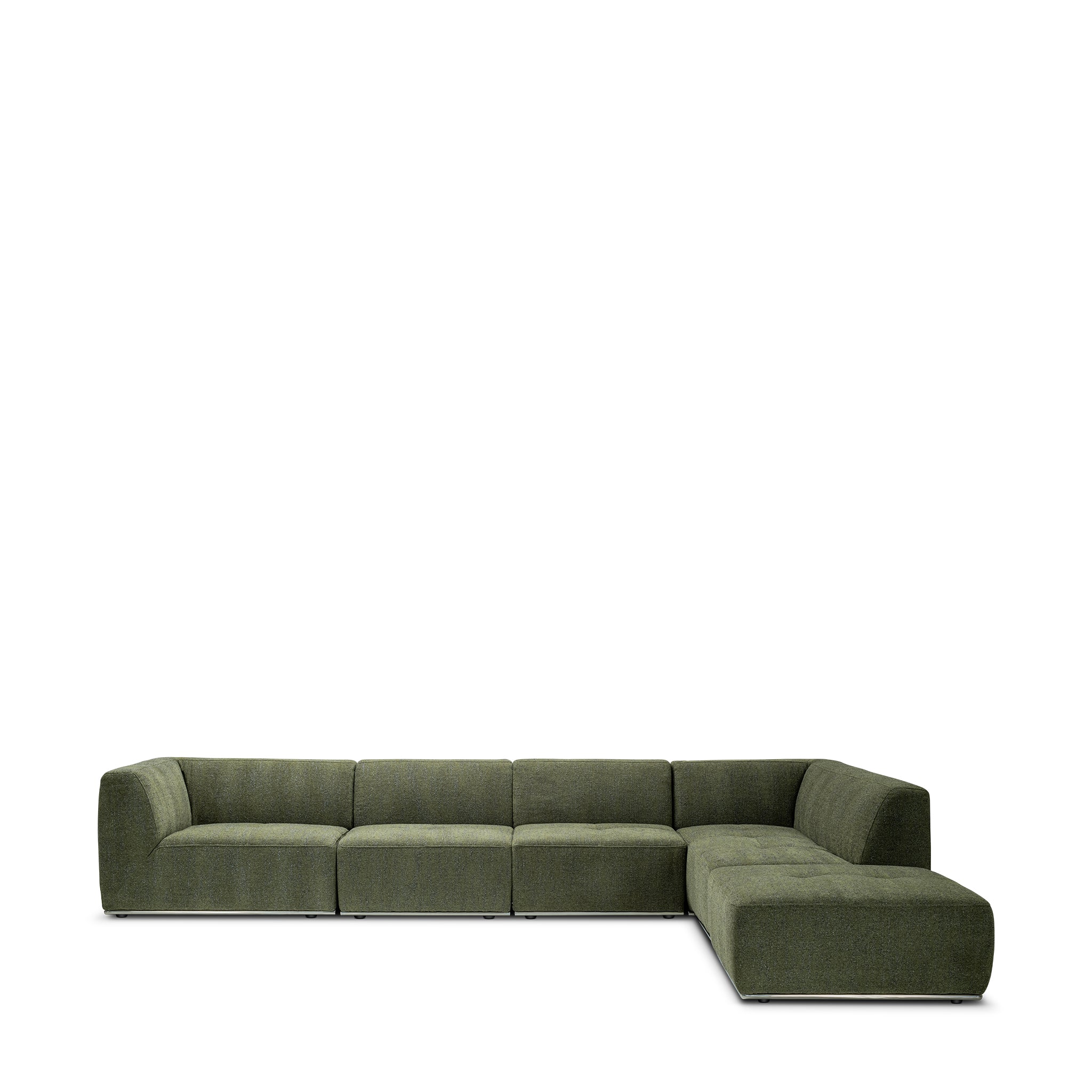 that's living new frontier moss right arm long lounge composition sectionals