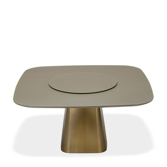 that's living kara brushed copper square dining table dining tables