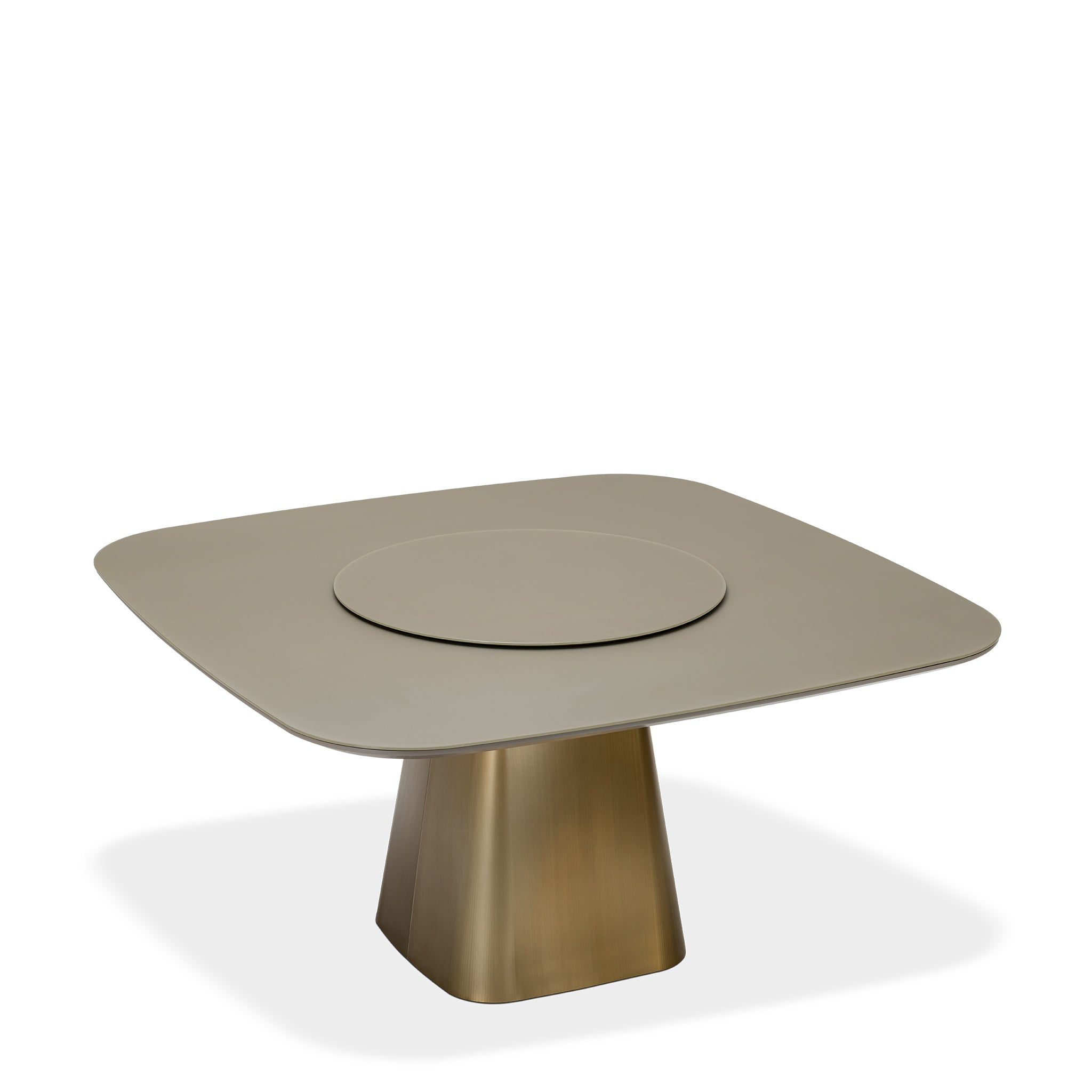 that's living kara brushed copper square dining table dining tables