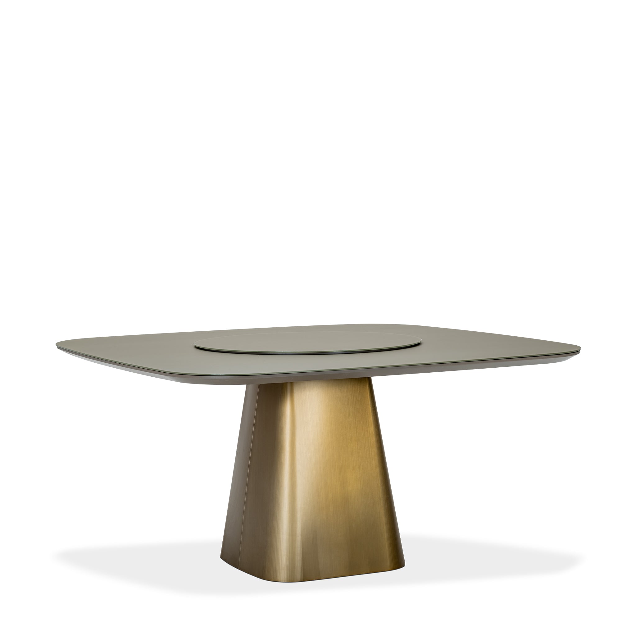 that's living kara brushed copper square dining table dining tables