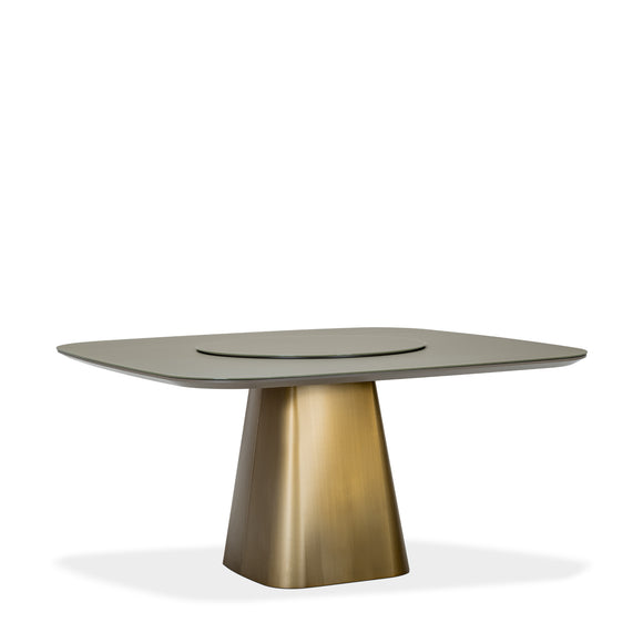 that's living kara brushed copper square dining table dining tables