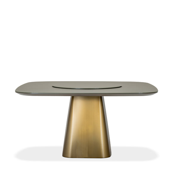 that's living kara brushed copper square dining table dining tables