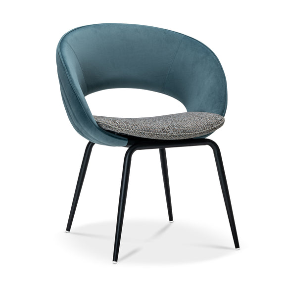 that's living alastair aqua noir dining chair dining chairs