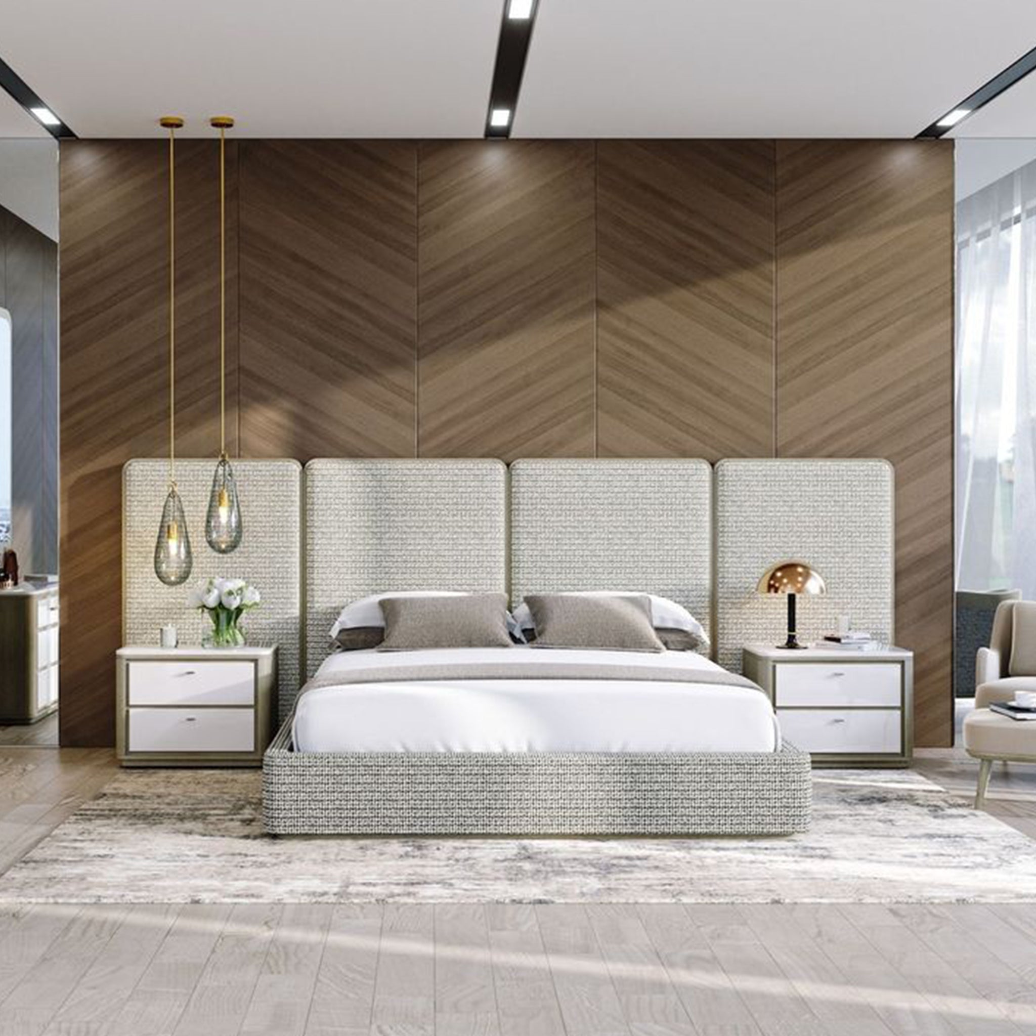 adriana hoyos gem upholstered king bed beds