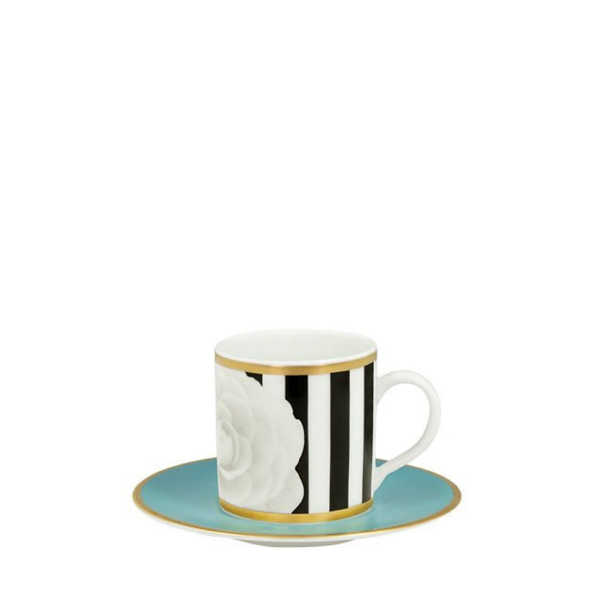 porcel camellia  coffee cup and saucer 9cl tea & coffee