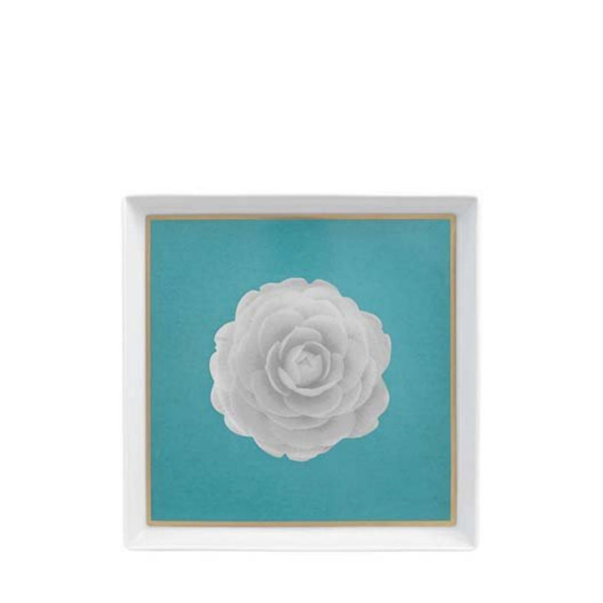 porcel camellia square tray 20cm serving trays & stands