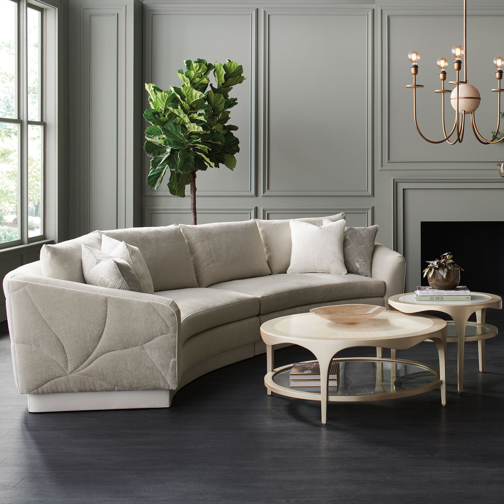 caracole down and under coffee tables