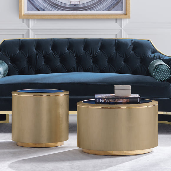 caracole circle in time coffee tables