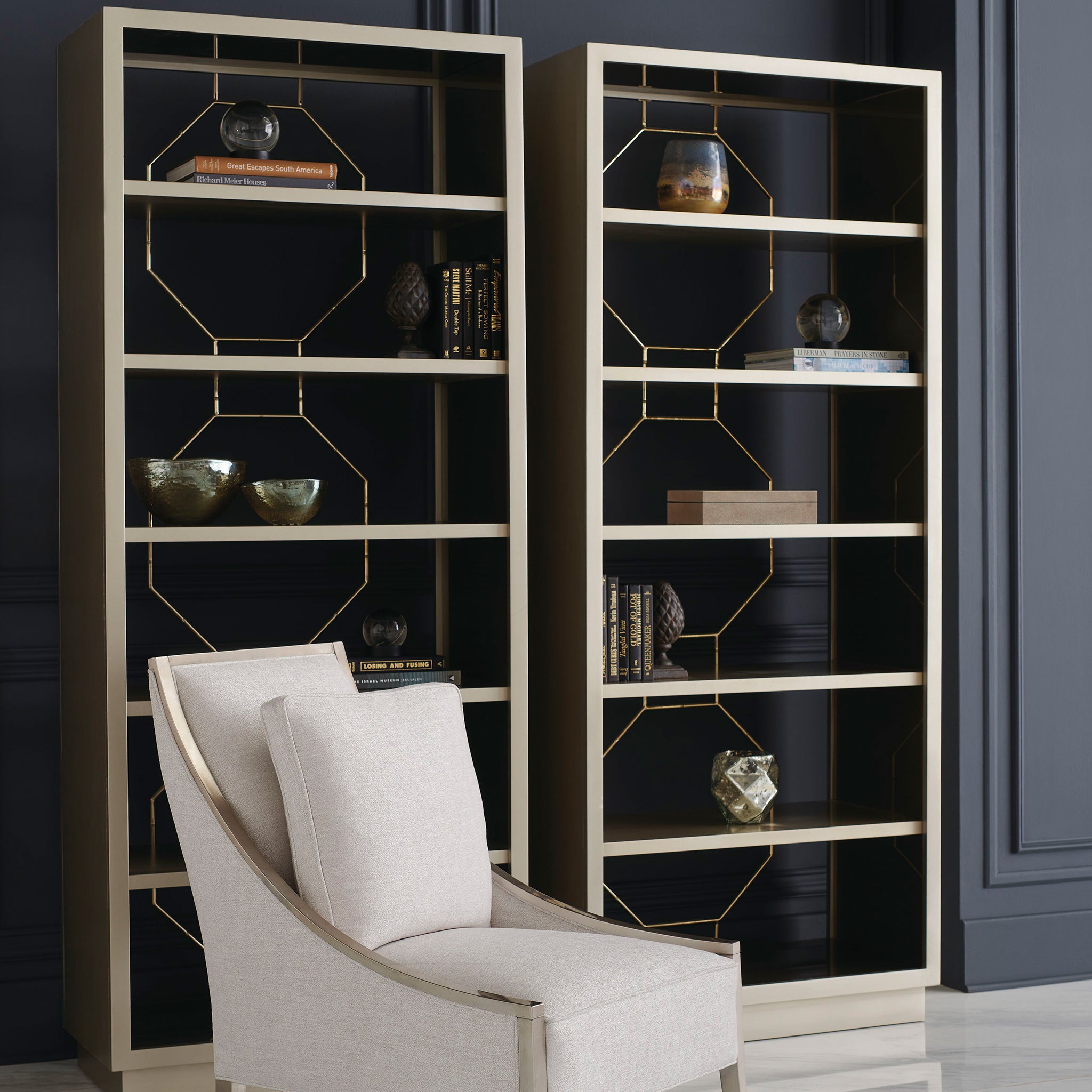 caracole going up cabinets
