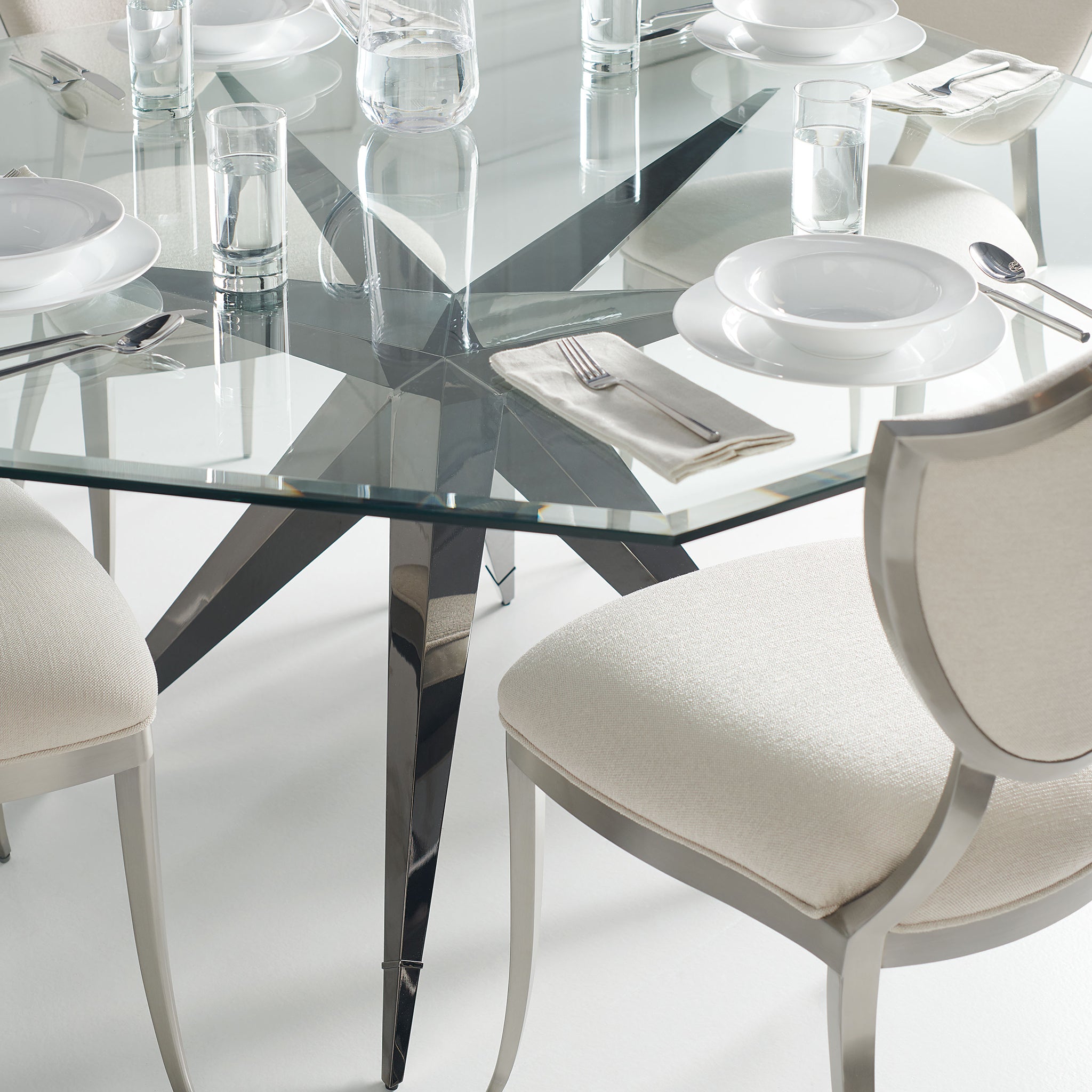 caracole twinkle twinkle base dining tables 