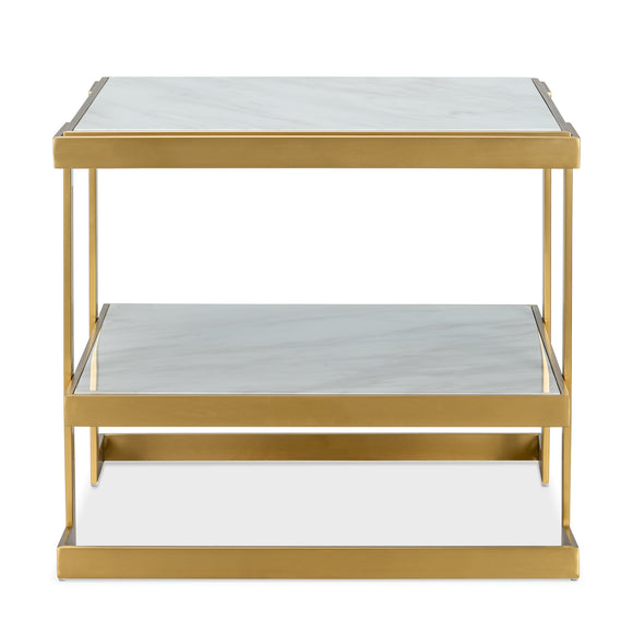 that's living barclay bianco brass end table end tables 