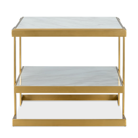 that's living barclay bianco brass end table end tables