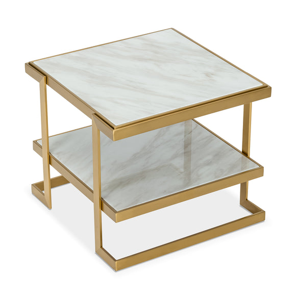 that's living barclay bianco brass end table end tables