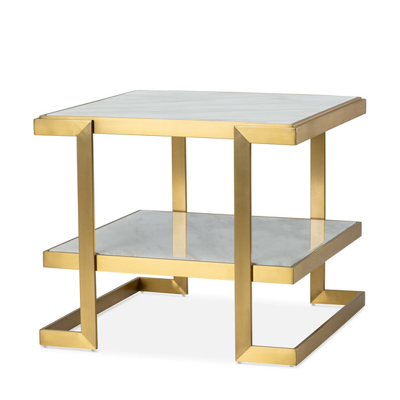 that's living barclay bianco brass end table end tables
