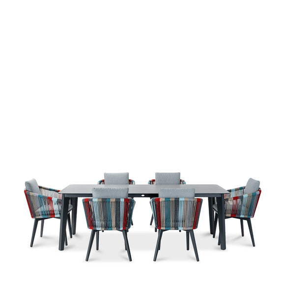 that's living outdoor diva 7-pc dining set outdoor dining sets 