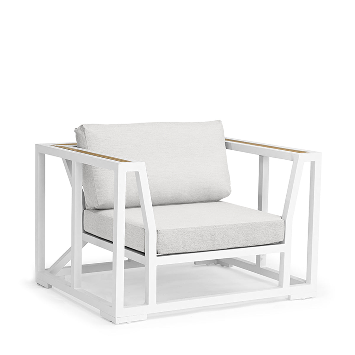 that's living outdoor oasis arm chair white stock outdoor lounge chairs