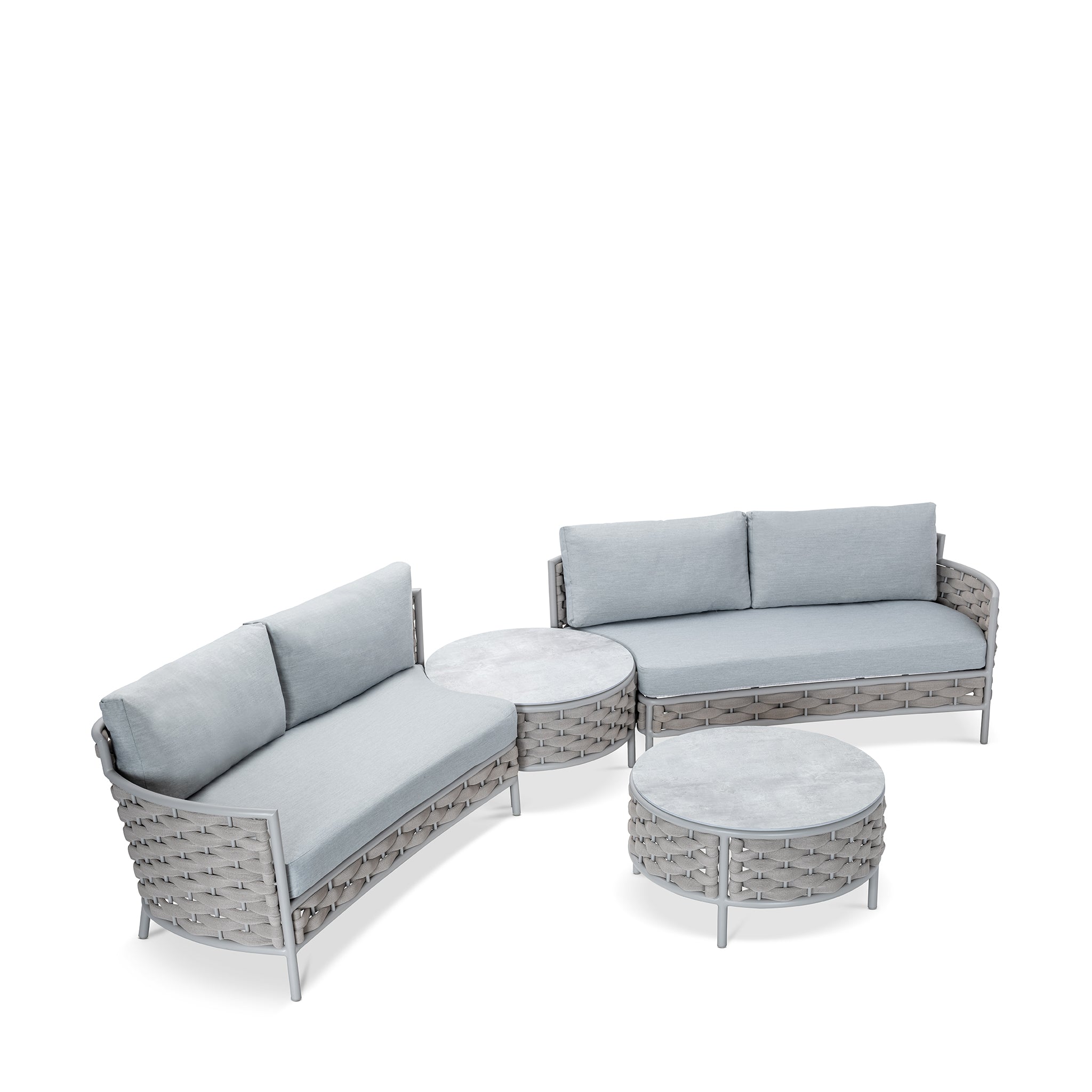 that's living outdoor loop 4-pc corner composition set outdoor sofas & sectionals