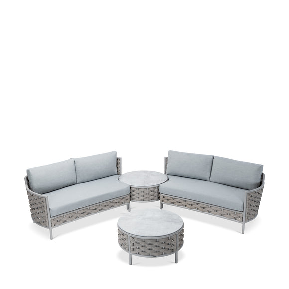 that's living outdoor loop 4-pc corner composition set outdoor sofas & sectionals