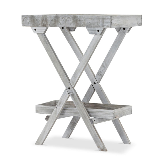 that's living outdoor double-deck wooden garden-vintage balcony shelving outdoor decor and accessories