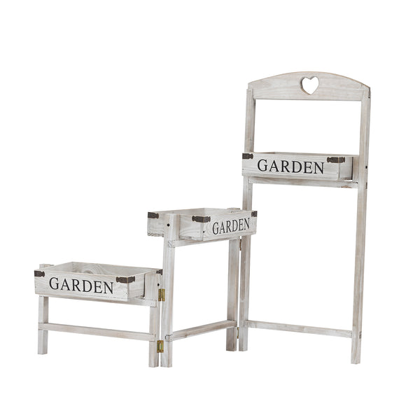 that's living outdoor open three-story wooden garden retro balcony shelving home accessories