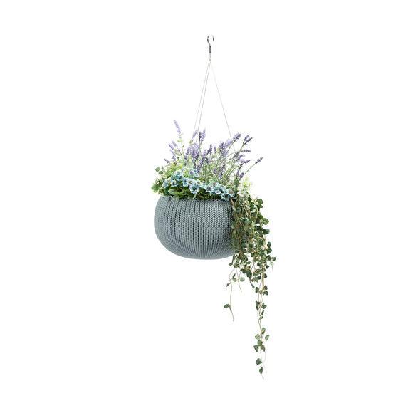 that's living outdoor cozy m with hanging cha-foggry-std curve planters 