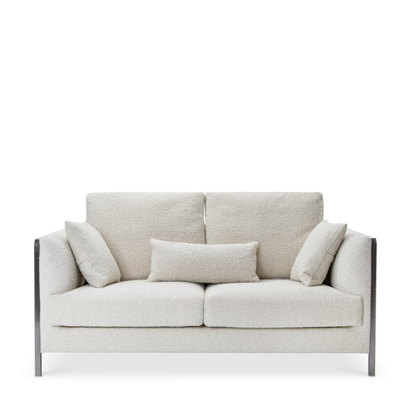 that's living tristan beige boucle loveseat loveseats & sofas