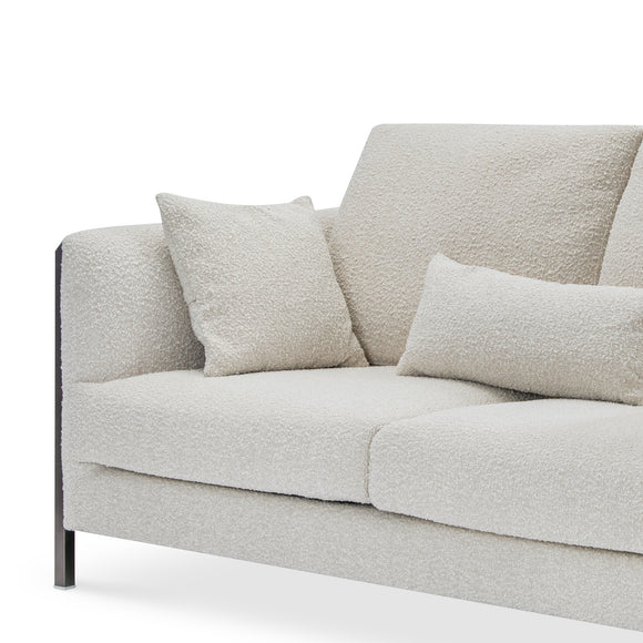 that's living tristan beige boucle loveseat loveseats & sofas