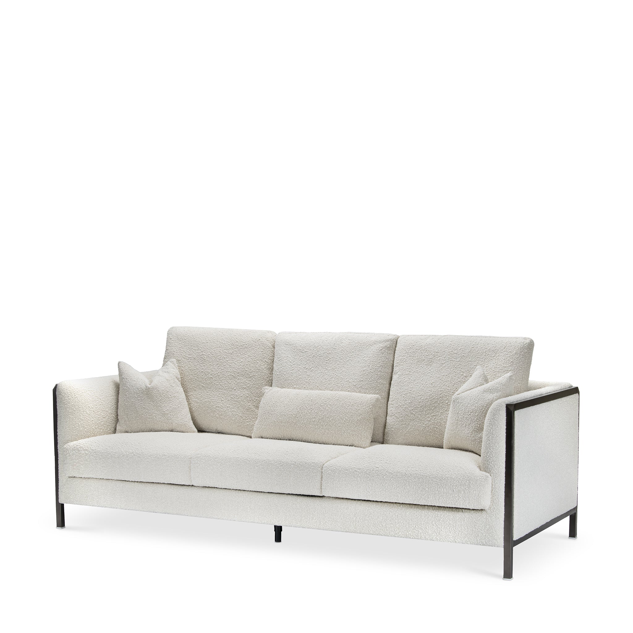 that's living tristan beige boucle 3-seater sofa loveseats & sofas 