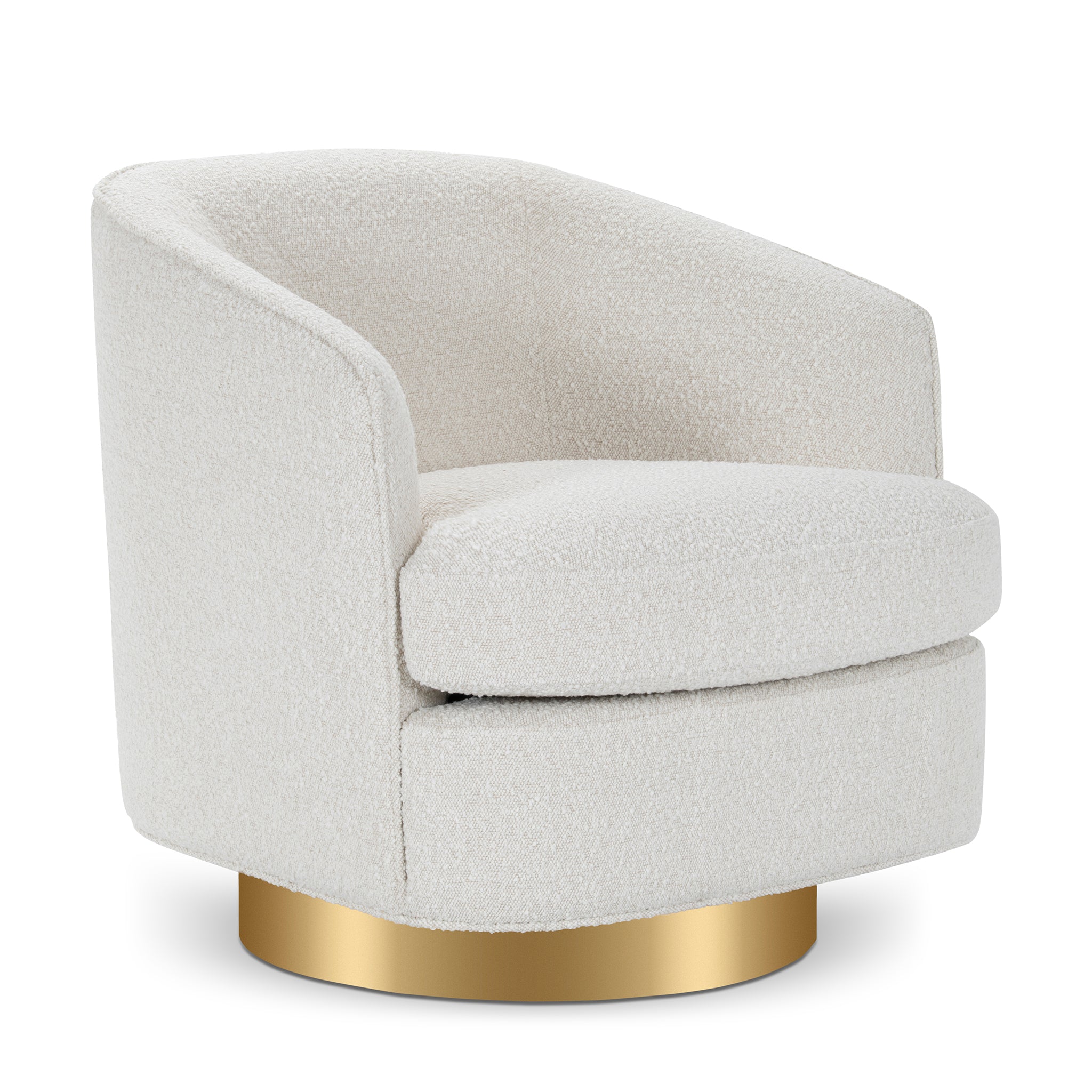 that's living kong beige boucle swivel chair chairs
