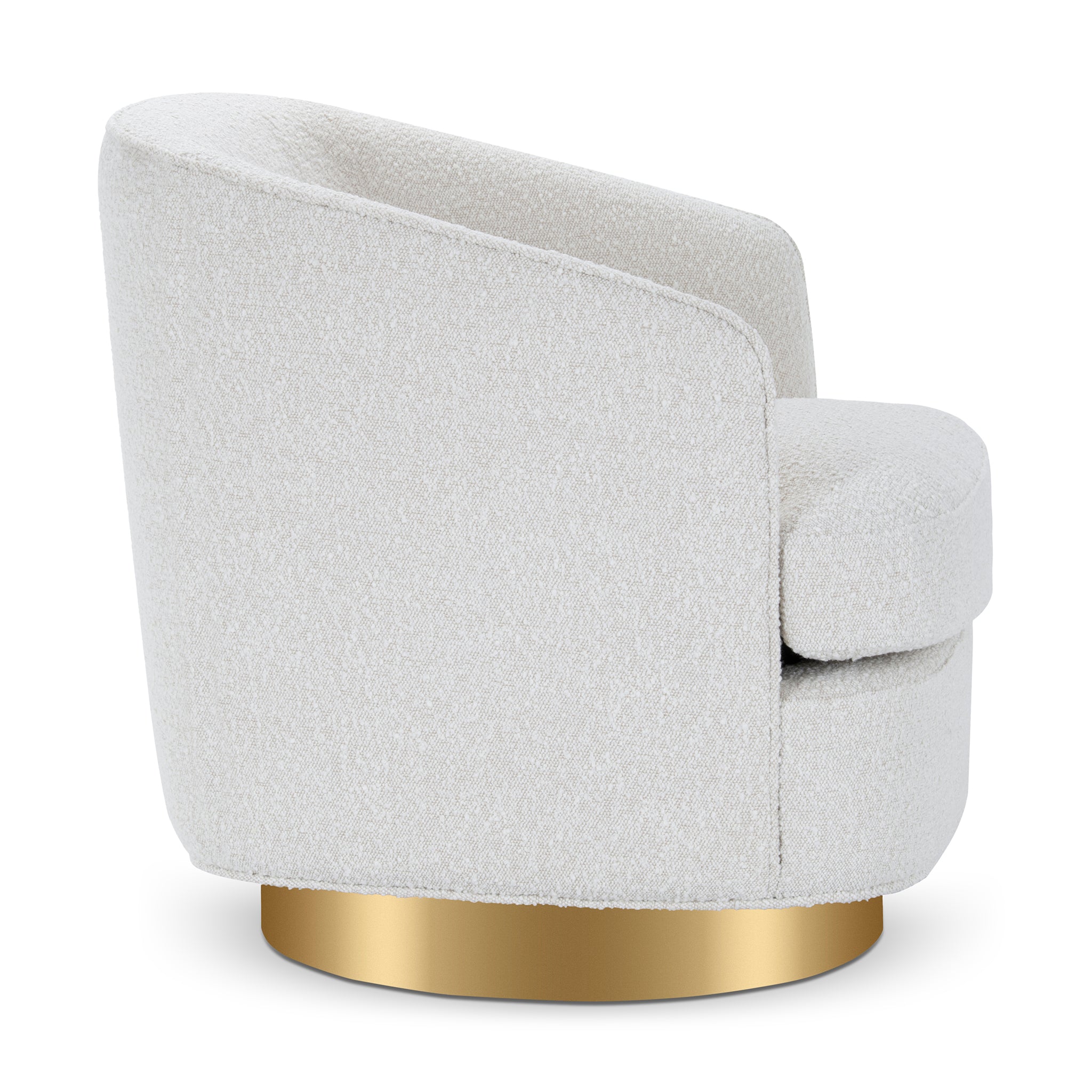 that's living kong beige boucle swivel chair chairs
