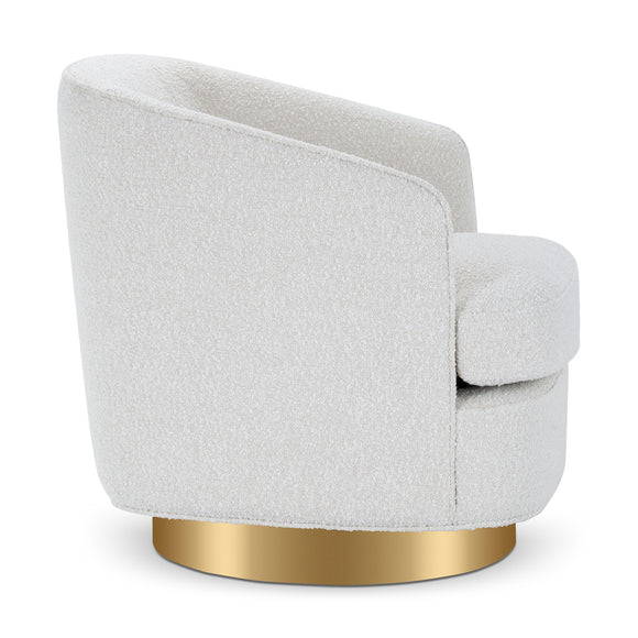 that's living kong beige boucle swivel chair chairs
