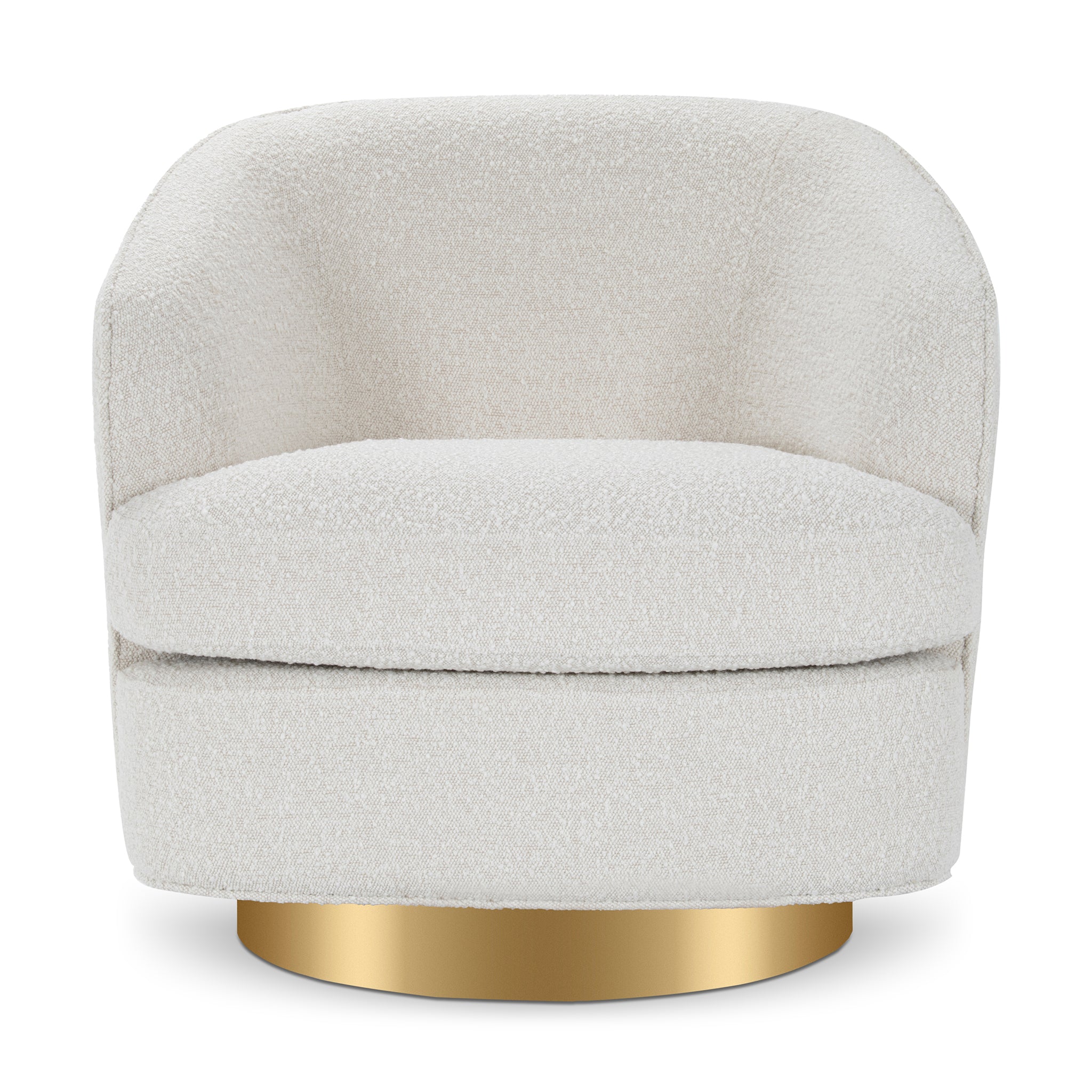 that's living kong beige boucle swivel chair chairs