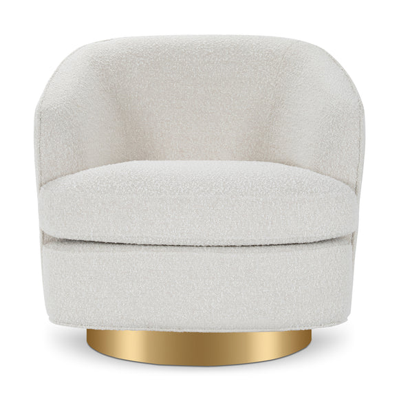 that's living kong beige boucle swivel chair chairs