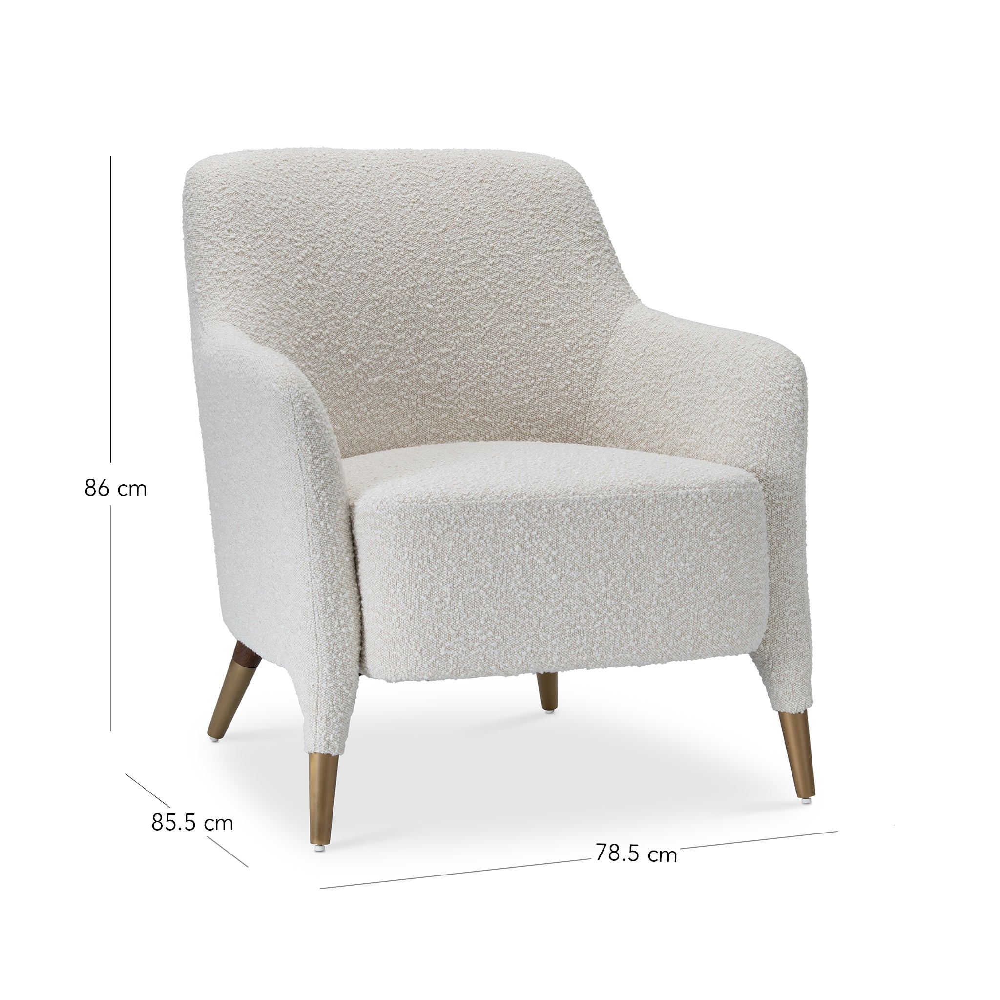 that's living marian beige boucle armchair chairs