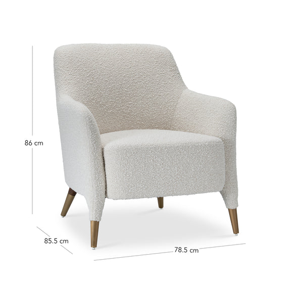 that's living marian beige boucle armchair chairs