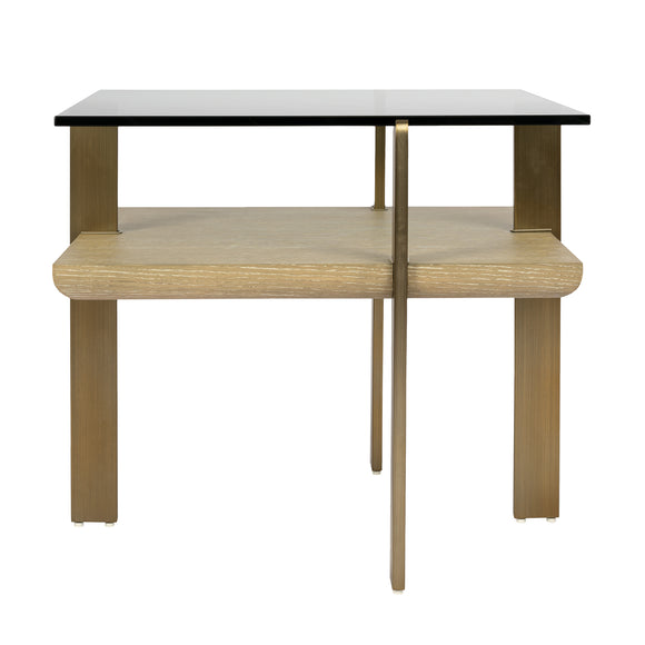 that's living belair greige oak end table end tables