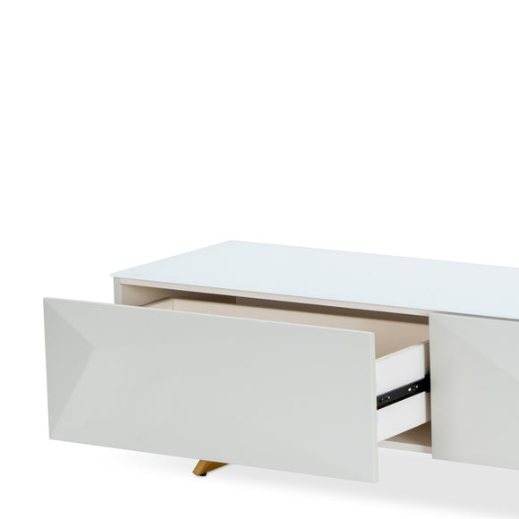 that's living geneva brass tv unit cabinets