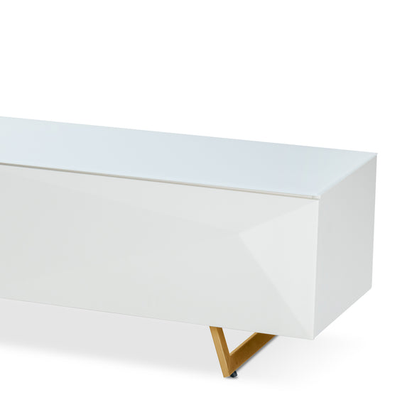 that's living geneva brass tv unit cabinets