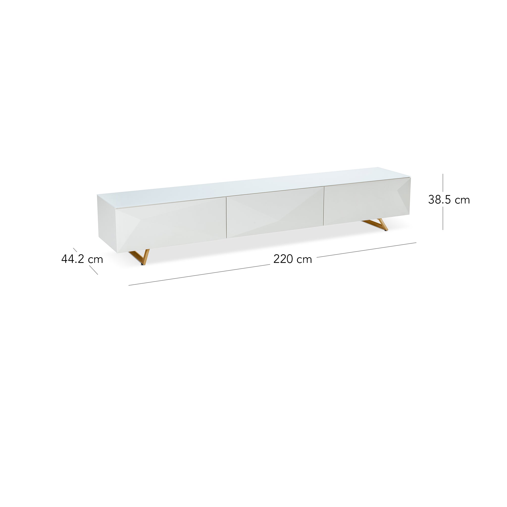 that's living geneva brass tv unit cabinets