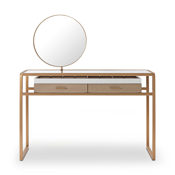 that's living minerva greige oak vanity desk vanity desks