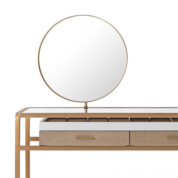 that's living minerva greige oak vanity desk vanity desks