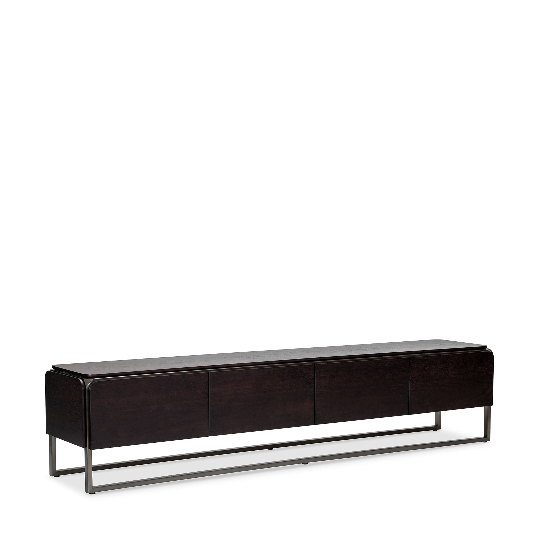 that's living castor dark walnut tv media cabinet cabinets