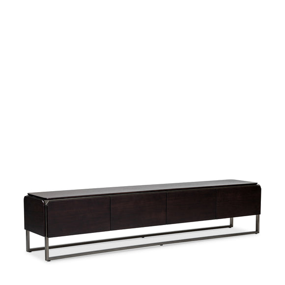 that's living castor dark walnut tv media cabinet cabinets