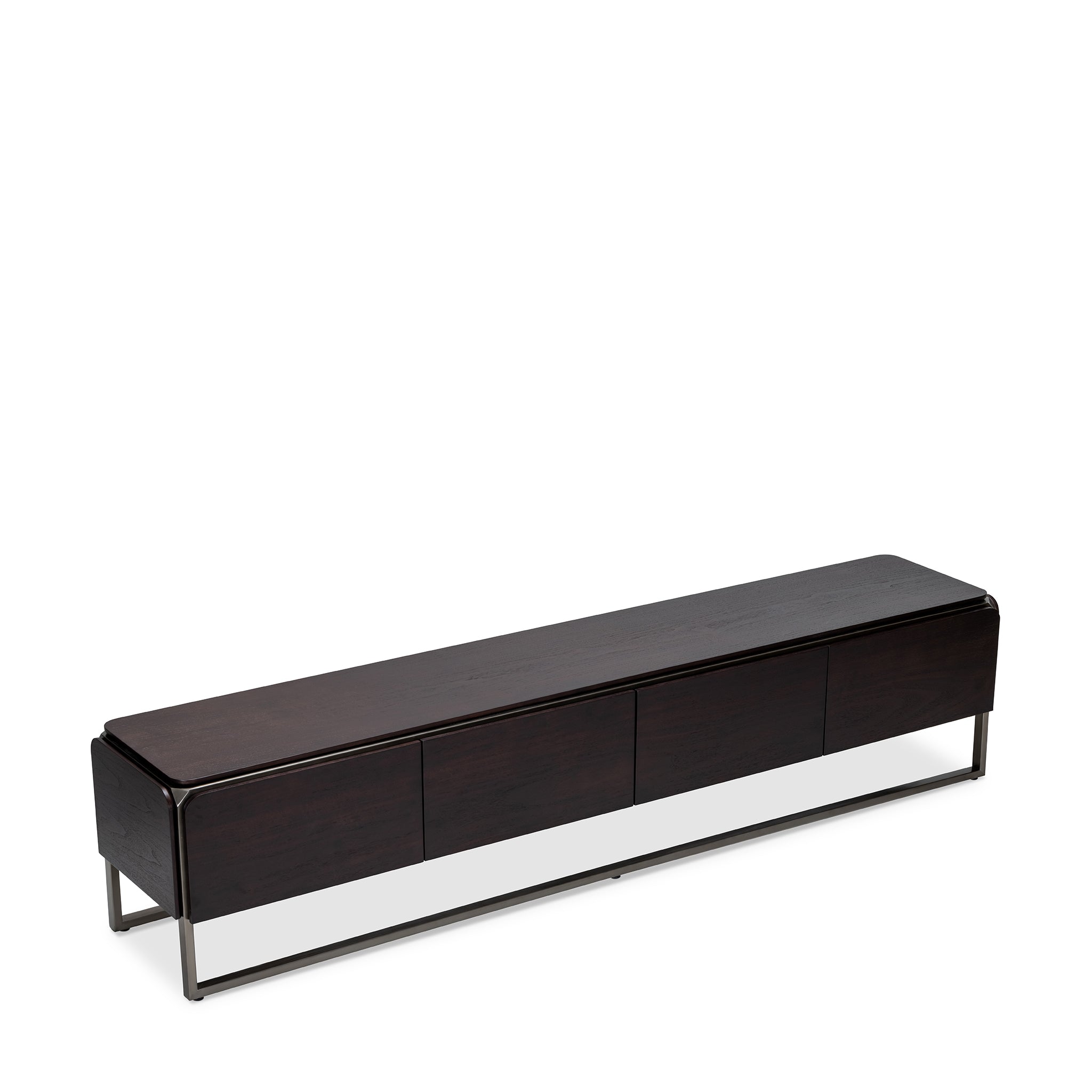 that's living castor dark walnut tv media cabinet cabinets