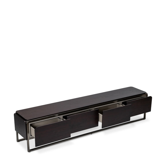 that's living castor dark walnut tv media cabinet cabinets