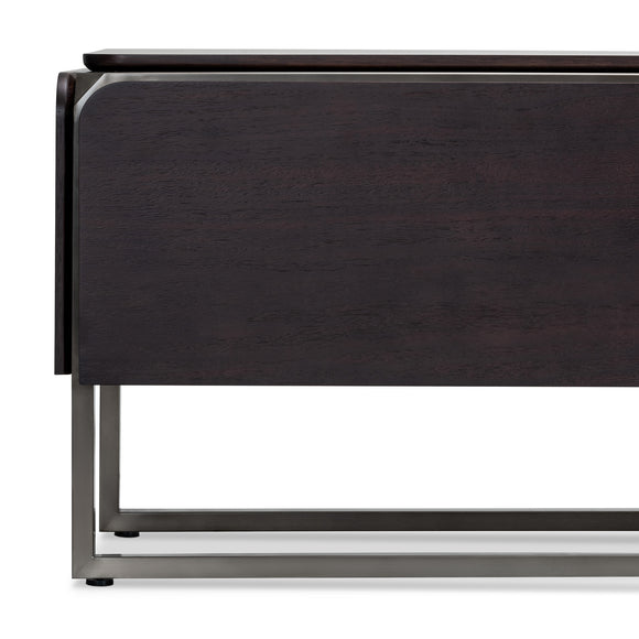 that's living castor dark walnut tv media cabinet cabinets